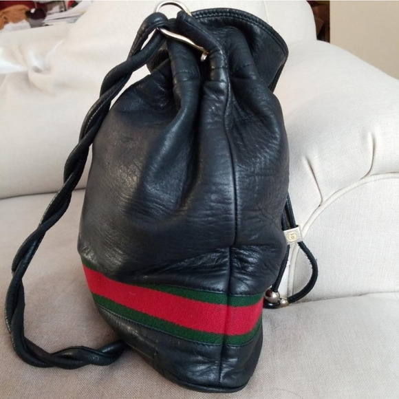 Authentic Vintage Gucci Drawstring Bucket - Picture 5 of 11